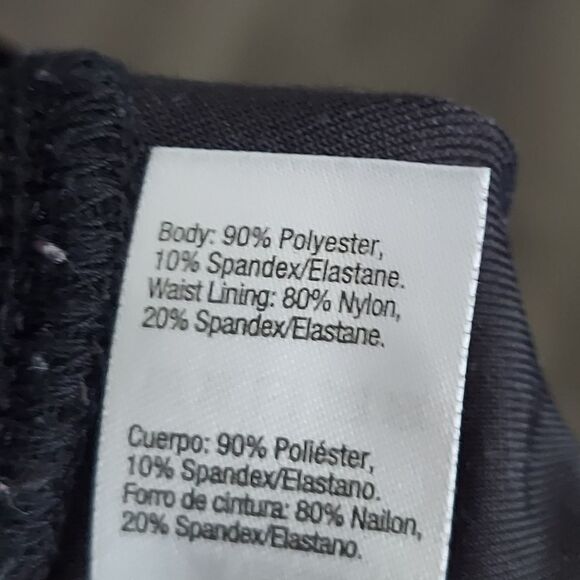 Assets Red Hot Label By Spanx Black Velvet Leggings Women’s Medium - Picture 5 of 7